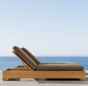 Muebles de Exterior, Cama de Día, Cojines Impermeables, Sillas de <span class=keywords><strong>Piscina</strong></span>, Tumbona, Madera de Teca - Product Image 5