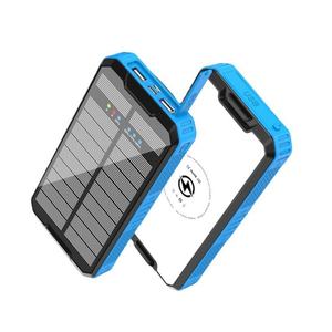 Batterie externe solaire sans fil 30000 mAh avec charge rapide PD et lampe de camping extérieure - Product Image 4