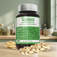 Vifadimed Astragalus, Suplemento Dietético para Adultos, Refuerzo Inmunológico, No Apto para Mujeres Embarazadas, 45 Cápsulas