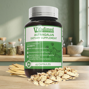 Vifadimed Astragalus, Suplemento Dietético para Adultos - Apoyo Inmunológico, 45 Cápsulas - Product Image 2