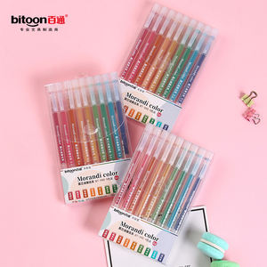 थोक 0.6 मिमी जेल पेन सेट कस्टम लोगो तटस्थ रंग कावाई मोरांडी ग्लिटर स्कूल आपूर्ति स्टेशनरी 0.5 मिमी प्लास्टिक - Product Image 4