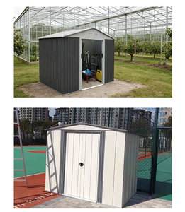 Caseta Moderna para el Hogar de 10x12 Pies con Puertas con Cerradura, Adecuada para Almacenamiento de Muebles de <span class=keywords><strong>Patio</strong></span> y Organización de Herramientas - Product Image 6