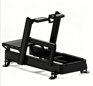 Cockpit de simulation de course automobile en aluminium plat personnalisé 40160, compatible avec mouvements complets, avec support d'écran pour jeux de simulation F1, GT, <span class=keywords><strong>Drift</strong></span> - Product Image 2