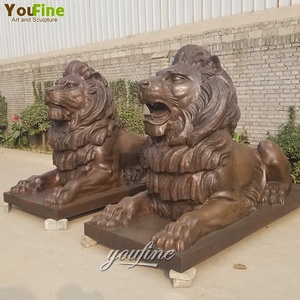 Thiết kế mới chất lượng cao đúc hiện đại đúc lớn đồng sư tử tác phẩm điêu khắc tượng để bán - Product Image 5