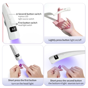 Lámpara de Uñas Mini de Secado Rápido, Compacta con 4 LED, Curado Eficiente de Gel, Batería Potente, Herramienta Portátil de Manicura OEM, Venta al Por Mayor - Product Image 5