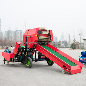 Presse à balles automatique pour paille de foin maïs ensilage arachides machine à film groupé machine d'emballage d'ensilage rond d'herbe - Product Image 5