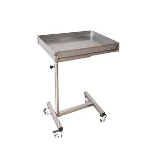 Hospital Medical Stainless Steel Trolley Animal Operating Lifting Surgical Instrument Clinic Auxiliary Table