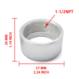 อะลูมิเนียม CNC ขนาด 1/8" NPT 1/4 3/8 1/2 NPT เกลียวตัวเมียแบบเชื่อมติดถังน้ำมันเชื้อเพลิง อะไหล่เชื่อมต่อ รับสั่งทำตามแบบ - Product Image 6
