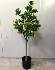 Divers arbres fruitiers réalistes, arbres artificiels verts avec des pêches, des fraises, des kumquats, des cerises, arbres décoratifs pour la maison et Noël - Product Image 2