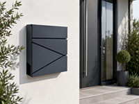 Boîte aux lettres murale extérieure verrouillable de style européen pour jardin et usage domestique