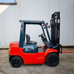 Second Hand Used Toyota <b>Forklift</b> 2.5 Ton FD25 Engine Low Price Less Working Hours Machinery for Report Video Inspection - Product Image 3