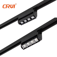 Luz de pista comercial de nuevo diseño, luz de pista lineal negra blanca de 10W para tienda de ropa