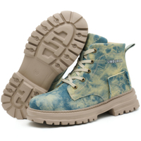 Chaussures de sécurité en toile à embout d'acier antidérapantes et robustes pour hommes et femmes, idéales pour l'usine, collection hiver, prix de gros abordable