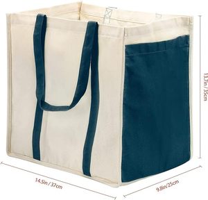 Sac fourre-tout réutilisable en toile avec logo personnalisé imprimé pour offrir en cadeau - Product Image 3