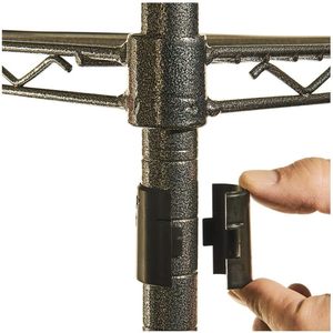 Alera ALESW504824BA Kit de estanterías de alambre, diseño moderno plegable de metal y plástico para almacenamiento en cocina o garaje, color negro antracita - Product Image 3