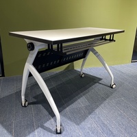 Bureau de travail modulaire pliable moderne, mobilier scolaire moderne pour l'école primaire, table de formation et de conférence pliable en gros