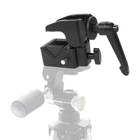 Penjepit Super Multifungsi untuk Kamera DSLR, Dudukan Aluminium untuk Canon Nikon Flash, Penyangga Tripod Studio Foto