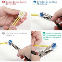 Connecteurs de câbles pour tondeuses à gazon robotisées, câble de connexion étanche, connecteur de fil avec remplissage de gel