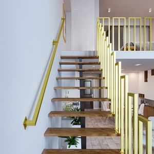 Système de balustre intérieur en acier inoxydable Rampe d'<span class=keywords><strong>escalier</strong></span> en métal <span class=keywords><strong>avec</strong></span> poteau Clôture Quincaillerie tubulaire en acier Main courante en <span class=keywords><strong>corde</strong></span> Rampe de balcon - Product Image 4