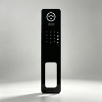 Cache de contrôle d'écran en verre trempé AR dépoli, usiné et sérigraphié, pour serrure de porte intelligente OEM personnalisée, durable