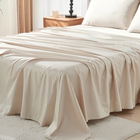 Parure de draps rafraîchissants infusés d'argent, 4 pièces, tailles Queen et King, toucher frais, poches profondes, vente en gros