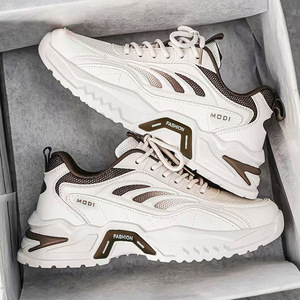 รองเท้าเดินแบบสปอร์ตสำหรับผู้ชาย หน้าผ้าตาข่าย ระบายอากาศได้ดี น้ำหนักเบา พื้นรองเท้า EVA ช่วยลดแรงกระแทก พื้นรองเท้าด้านนอกยางกันลื่น เหมาะสำหรับฤดูใบไม้ผลิและฤดูใบไม้ร่วง - Product Image 4