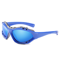 Lunettes de soleil polarisées tendance pour femmes et hommes avec trou d'aération, monture PC, protection UV400 pour la pêche, le camping, la conduite et les sports de plein air