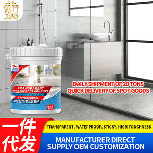 Pabrik Transparan lapisan perekat tahan air untuk dinding eksterior & atap kebocoran perbaikan toilet bocor bebas cat lem bata - Product Image 5