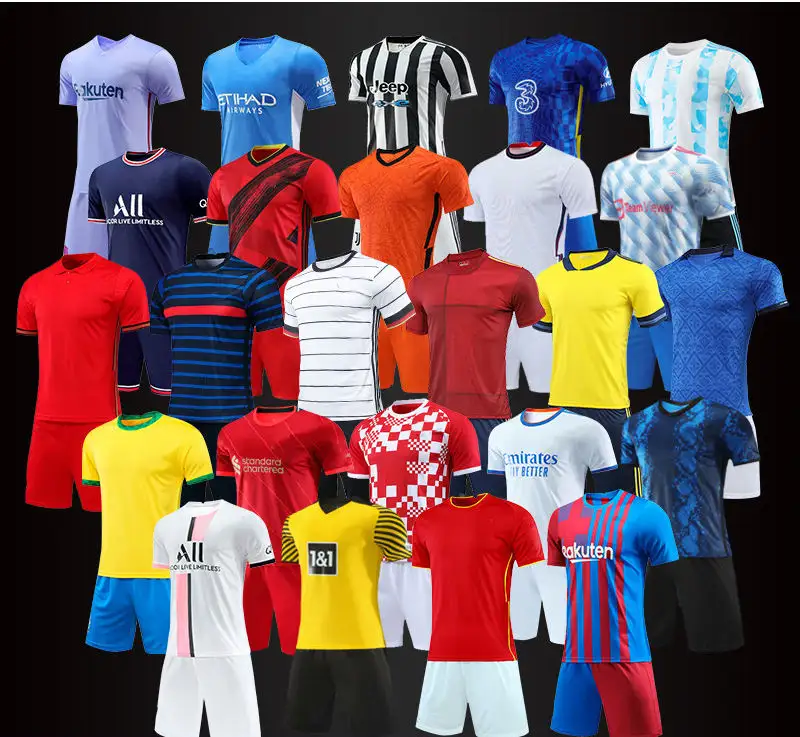 OEM đồng phục bóng đá Bán buôn giá rẻ tùy chỉnh bóng đá Jersey thăng hoa nhanh chóng phù hợp với bóng đá mặc Thái Lan Jersey