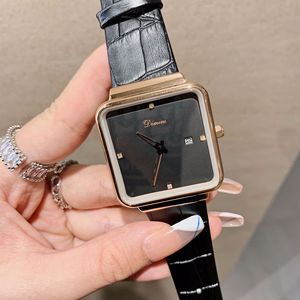 Montre pour femme de style vintage, bracelet en cuir véritable, montre calendrier simple et élégante. - Product Image 6