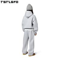 Sudadera con Capucha Corta de Felpa Francesa Bordada Ecológica para Hombre, de Invierno, Unisex, Premium