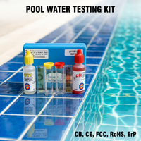 Kit de Prueba para Piscina, Kit Básico de Prueba de PH y Cloro de 15 ml para Piscinas, Reactivo de Prueba de Calidad del Agua OTO para Medir el Cloro Residual