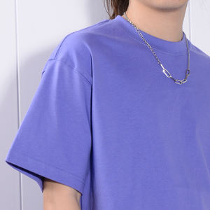 เสื้อยืดแฟชั่นคุณภาพสูง YinQu แบบสั่งทำพิเศษ ทรงหลวมไหล่ตก สไตล์ไฮสตรีท หนัก 305 กรัม ผ้าฝ้าย 100% เสื้อยืดโอเวอร์ไซส์ผู้ชาย ใส่ได้ทั้งชายและหญิง - Product Image 3