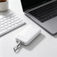 Batterie externe magnétique sans fil 10000 mAh pour cadeaux d'affaires, recharge rapide, portable, mince, personnalisable avec logo