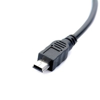 Câble adaptateur de charge de données USB mini mâle vers USB type C femelle en cuivre pur tressé