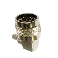 Connecteur coaxial RF de type N mâle à angle droit pour câble RG58 RG195 RG142 50-3