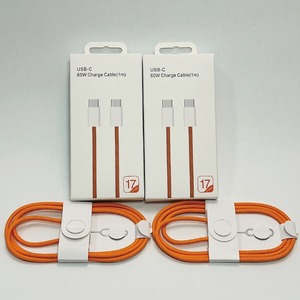 สายชาร์จ Type-C to Type-C 60W PD ชาร์จเร็ว สายถักไนลอน 1 เมตร ความเร็วสูง สายชาร์จ USB-C to USB-C สำหรับ iPhone 15/16/17 - Product Image 3
