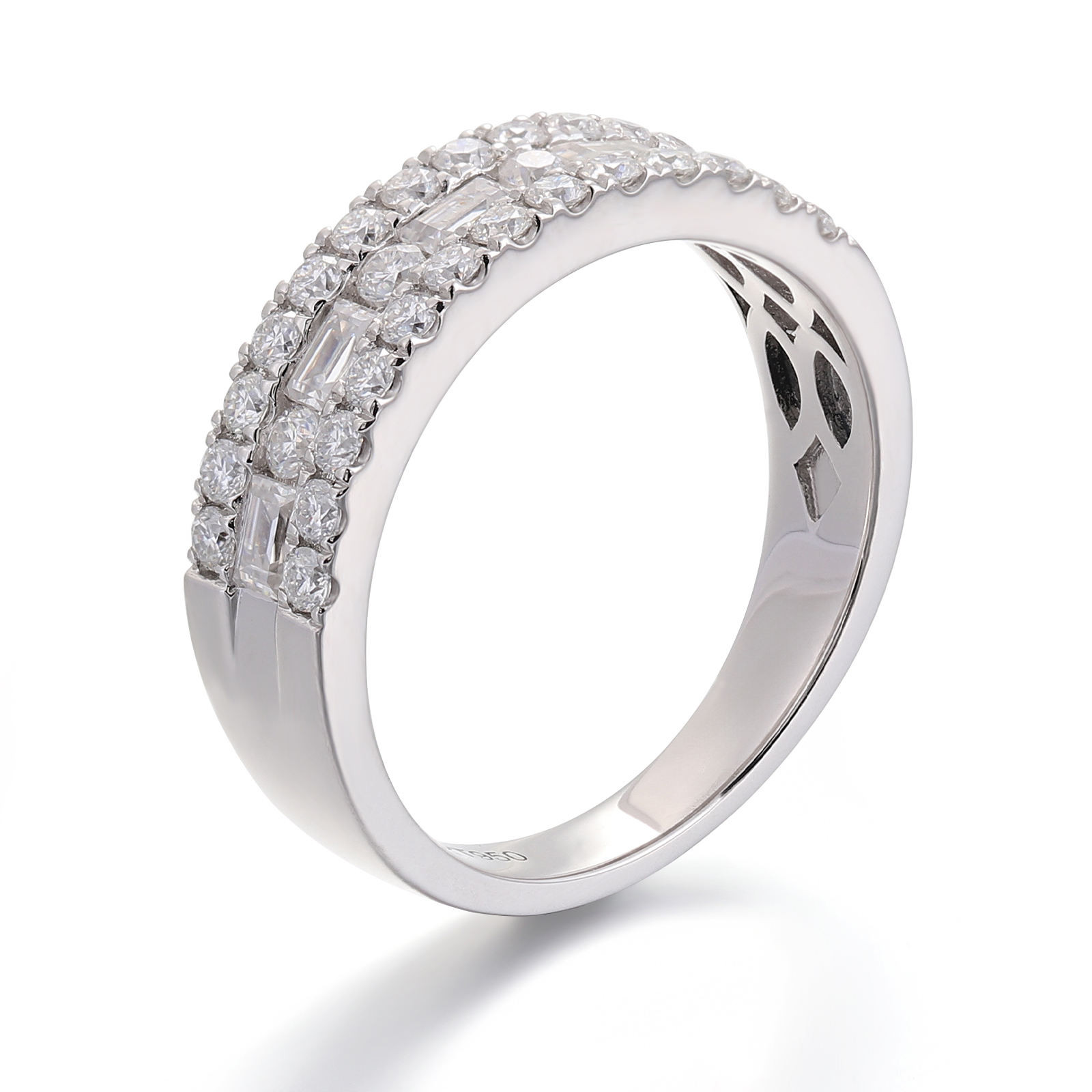 แหวนมอยซาไนต์ทองแท้ 18K