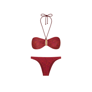 Maillot de bain sans bretelles imprimé personnalisé pour femme, sexy, doux, style halter, bikini triangle – Grande Vente - Product Image 6