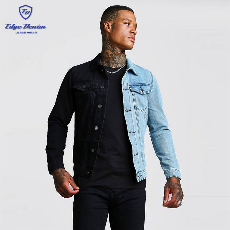 cheap black denim jacket