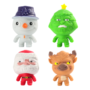 Creative Stress Relief TPR <b>Squishy</b> Stretch Sand Filled 14cm Christmas Snow Monster Squeeze Toy CE/CPSIA/ISO9001 Certified - Product Image 2