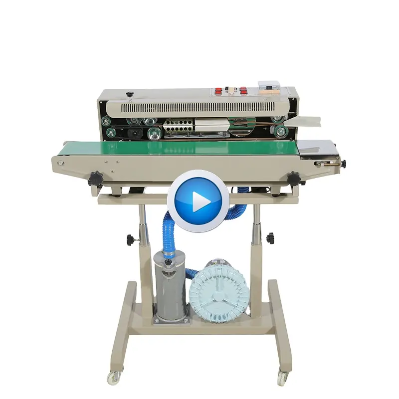 Bespacker DBF-1000G stand type continuous band sealer machine with air filling