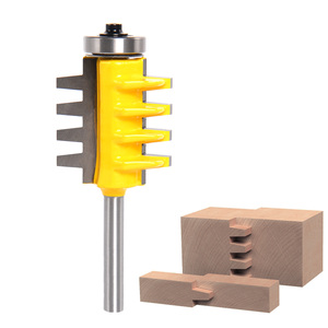 Joint de doigt colle joint routeur peu roulement réversible guidé pour menuisier plus fin de travail du bois-tige de 1/4" - Product Image 1