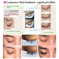 Sérum de croissance des cils et des sourcils 100% OEM, pour des cils épais et longs, label privé naturel, sérum accélérateur de croissance des cils rapide