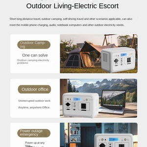 Système solaire portable 220V 500W pour extérieur avec contrôleur MPPT, onduleur à onde sinusoïdale pure 2048Wh, éclairage domestique US, mobile 110V UPS - Product Image 5
