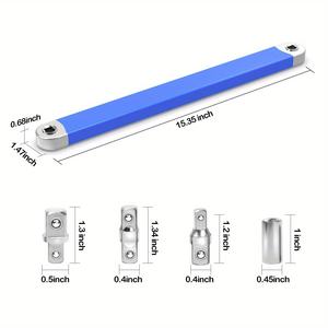 Bộ cờ lê mở rộng 15 <span class=keywords><strong>inch</strong></span>, cờ lê tác động, bộ cờ lê ratchet với đầu nối vuông 1/<span class=keywords><strong>2</strong></span> <span class=keywords><strong>inch</strong></span>, 1/4 <span class=keywords><strong>inch</strong></span>, 3/8 <span class=keywords><strong>inch</strong></span>, ổ cắm dùng cho sửa chữa ô tô, không gian nhỏ - Product Image 2