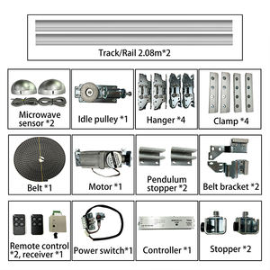 Système d'ouverture automatique de porte d'entrée coulissante Opérateur de porte en verre commercial pour les centres commerciaux d'hôtels de supermarché - Product Image 5