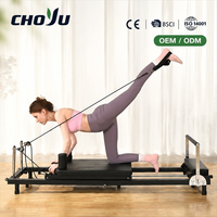 Fabricant OEM ODM de Reformer Pilates, couleur et logo personnalisés, cadre en acier pliable, équipement de fitness pour la maison et le studio