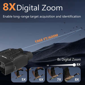 Gafas de visión nocturna <span class=keywords><strong>Winamx</strong></span> Z060, binoculares 4K, 40MP, Zoom 8X, pantalla de 3 pulgadas, batería de 5000mAh, luz táctica de observación portátil de 600m - Product Image 4