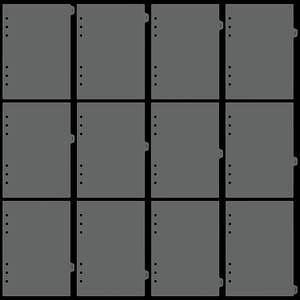 A5 trasparente con ripartitore a linguetta smerigliata pagine indice di plastica trasparente Planner divisore Budget raccoglitore custodia per cartelle personalizzate buste per contanti - Product Image 6